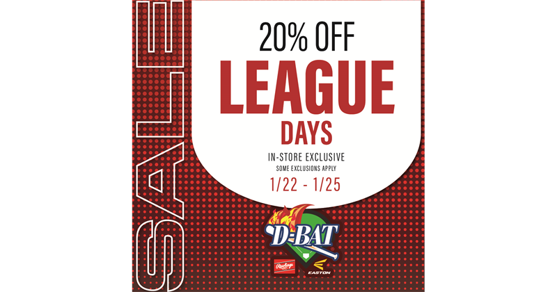 D-BAT 20% ALL LEAGUE DAY